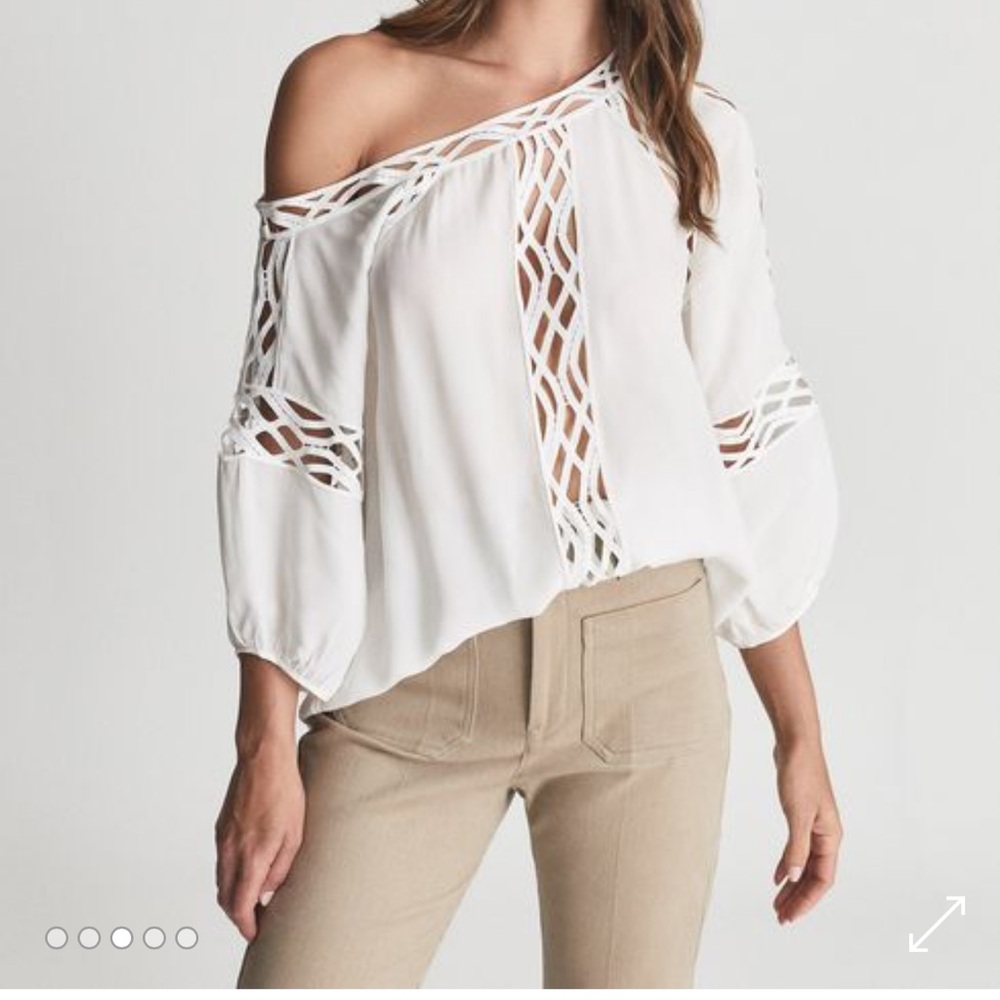 White Off-Shoulder Women's Top